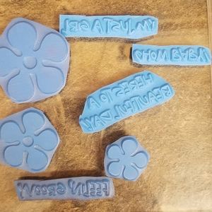 💥5/$25 STAMPS Acrylic Stamp Sets TAC Groovy Flowers Scrapbooking Crafts